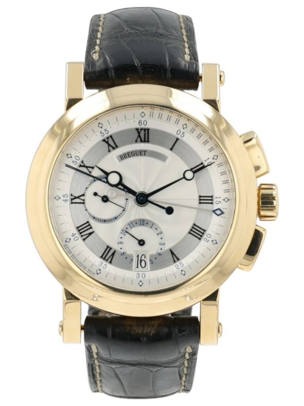 Breguet Marine Silver Dial 18k Yellow Gold 42mm Automatic Men’s Watch 5827